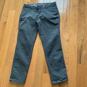 Eddie Bauer grey pants size P6 boyfriend slim